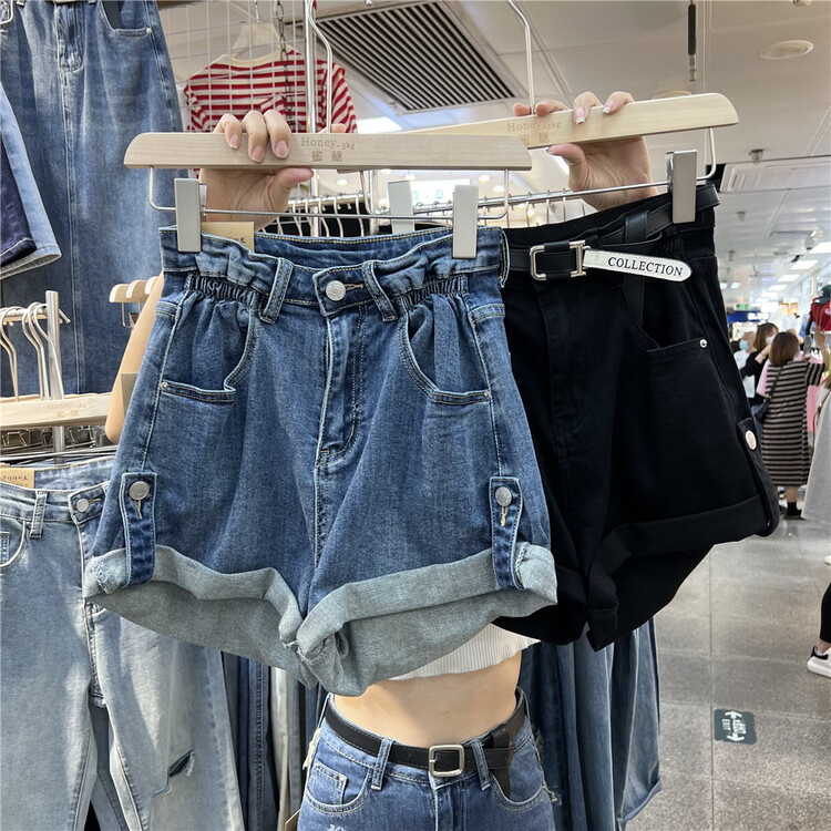 [honey-5kg] high waist comfortable Korean denim shorts 1022# ll