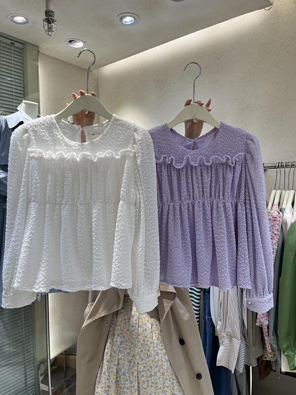 New year in early spring! [Chen] lace elegant little shirt 3095# hjy