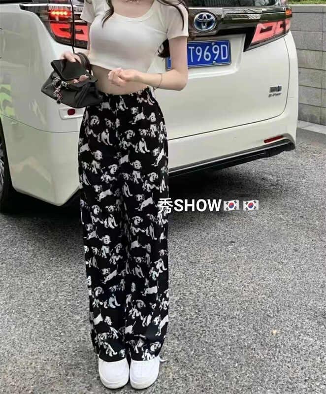 New in early summer! [show] floral fashion casual pants ys1-88175# ozq