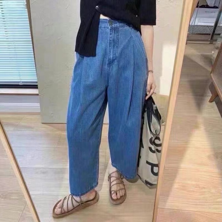 New in early summer! [x2 square] Korean casual loose Vintage Jeans 792# ll