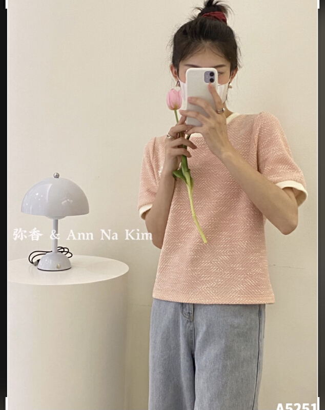 New in early summer! [Mi Xiang] simple temperament fashion blouse 5251# hjy
