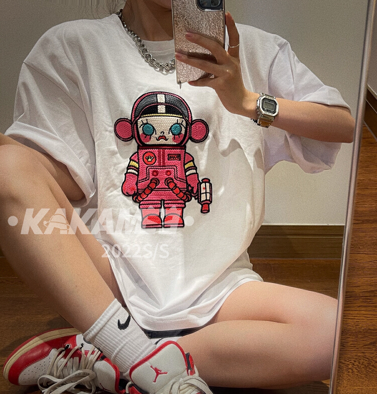 [kakamee] heavy industry woven bubble Matt Zhangzi short sleeve T-shirt 3871# LSL
