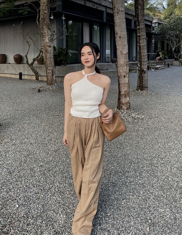 New year in early spring! [Vivian] Korean version of slim and draping high waist and wide leg casual pants (excluding matching) 90011# zxx