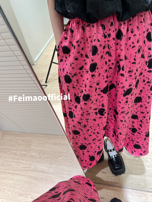 New in early summer! [Feimao Philippine cat] fashion medium length small design skirt ym-7438# LSL