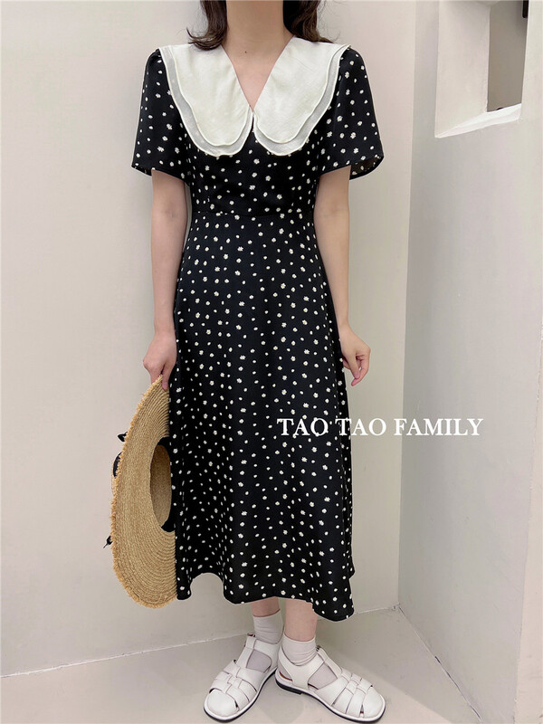 [Taotao family] doll collar floral pastoral dress 3617# lwy
