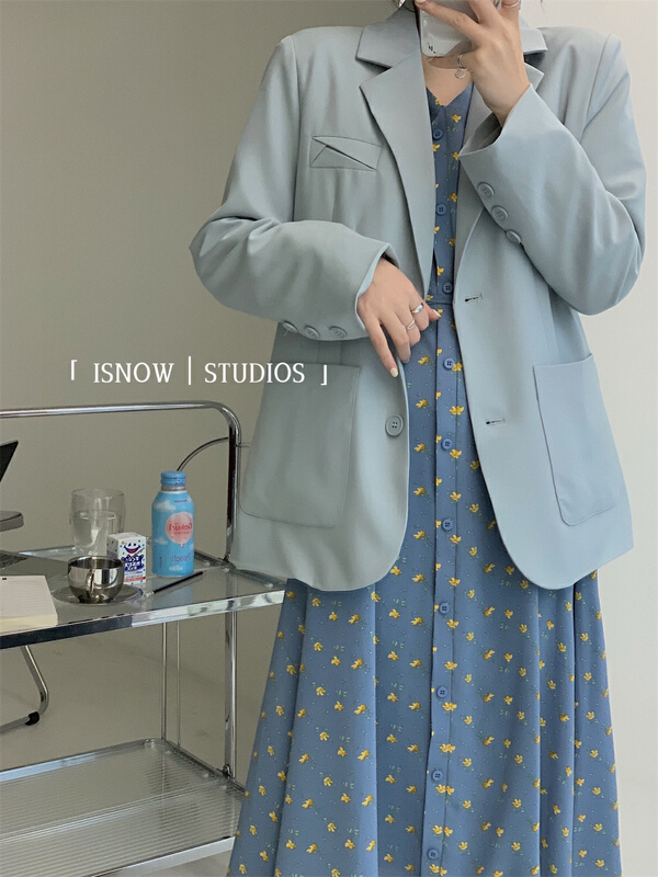 New year in early spring! [blank] Korean loose single breasted suit 3721# WPL