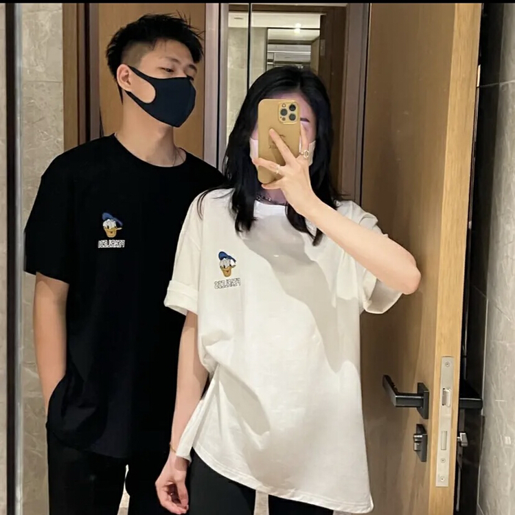 [ing] crew neck print versatile short sleeve T-shirt 3112# ZZL