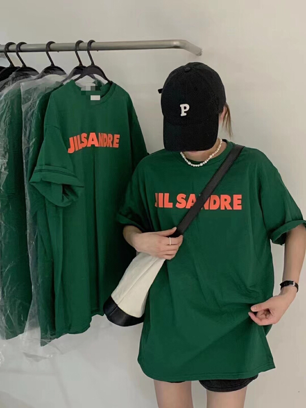 [xiaokoujia] letter printing casual large short sleeve T-shirt 80582# WTT