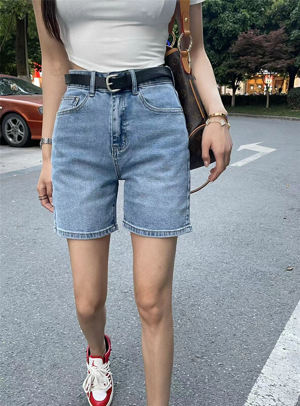 [okoy denim] fashion high waist comfortable denim shorts (pants only) 1603# hyy