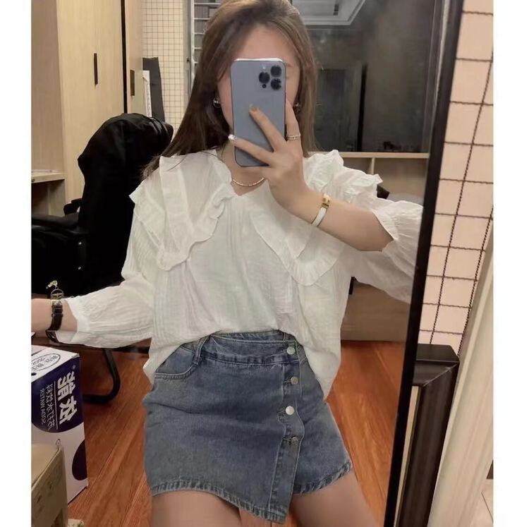 New in early summer! [I-D] Korean lace fashion blouse 893# ll