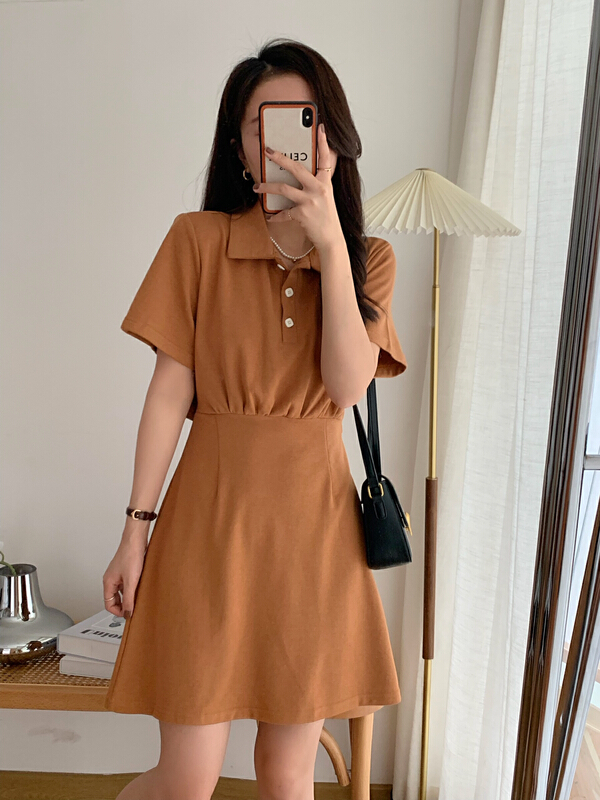 New year in early spring! [victory. 2] Korean solid color backless dress b70# WPL
