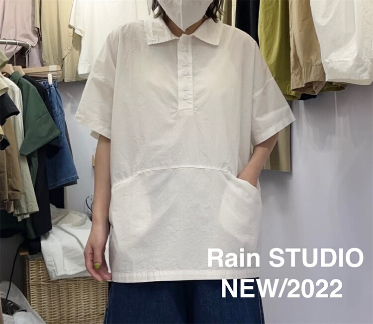 [rain] Korean comfortable and versatile shirt 82076# L