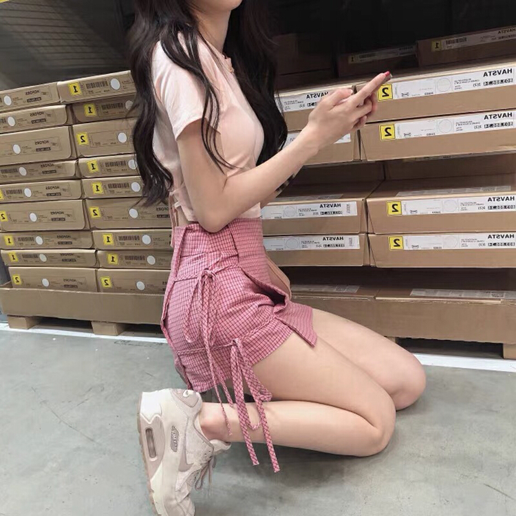 [xinyuanjieyi Xinyuan garment] lace up small fresh lady casual shorts a321# Cl