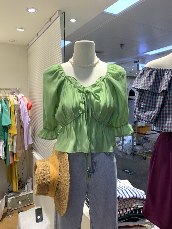 [Simida / doroe] Korean design wrinkled blouse 10723# zxl