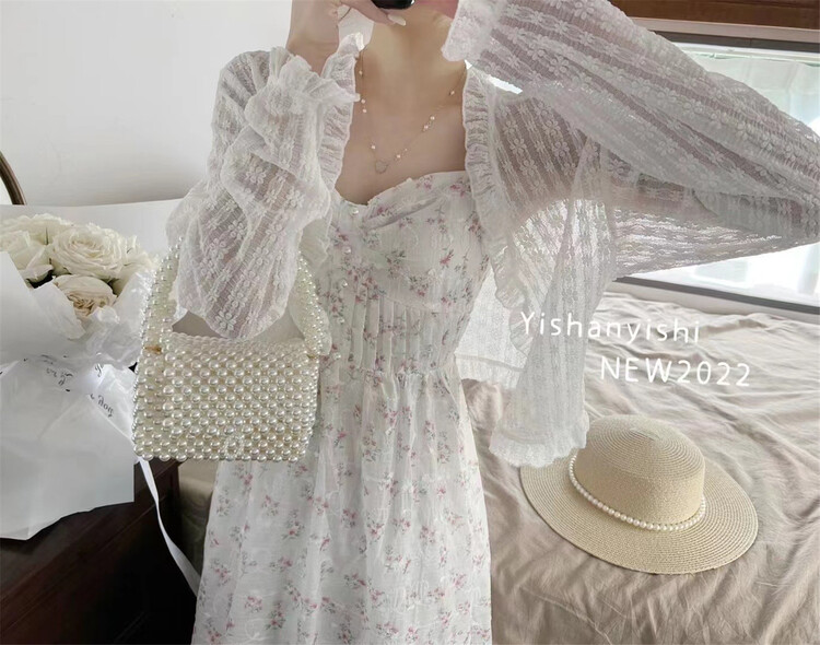 [clothing world] Korean version of lady's Micro transparent sunscreen shirt (excluding skirt) 711# hjy