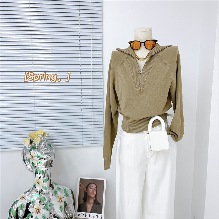 Cxdhh / new in early spring! [strict selection - planting grass and trees] Korean simple high neck warm sweater ys1-xc9-s-10091# zyh