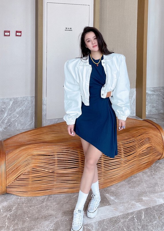 New year in early spring! [sister] Korean solid color versatile denim jacket 3118# ozq