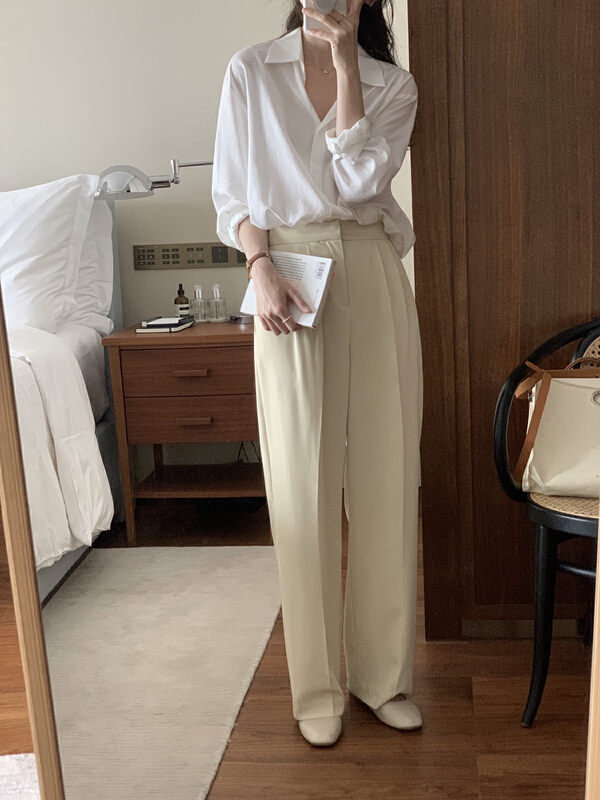 New year in early spring! [T.G] Korean simple solid color trousers 17067# cqw