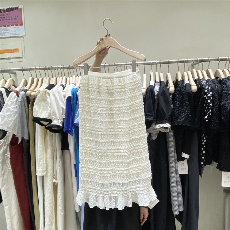 New in early summer! [I think] lady temperament hem Ruffle Skirt 88002# CLS