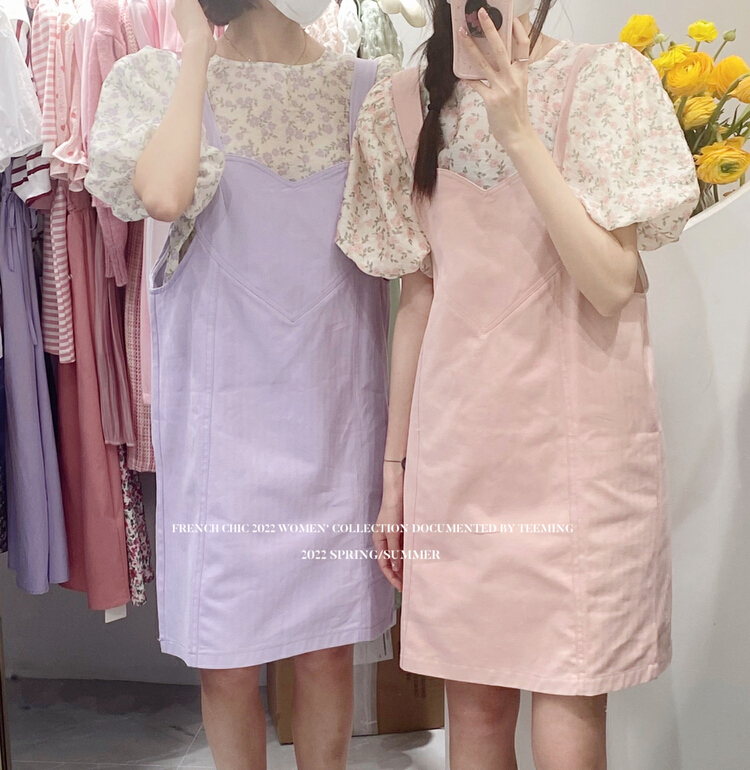 New in early summer! [teem ing] niche design loose strap skirt (excluding matching) 22t152# hjy