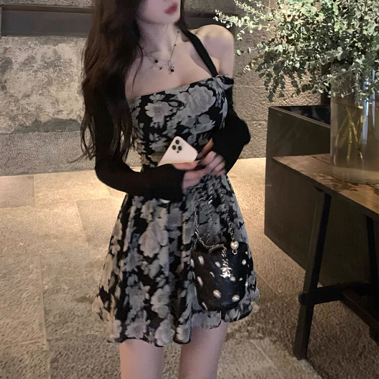 [RM. HH] long sleeved slim dress 319-1# ozq