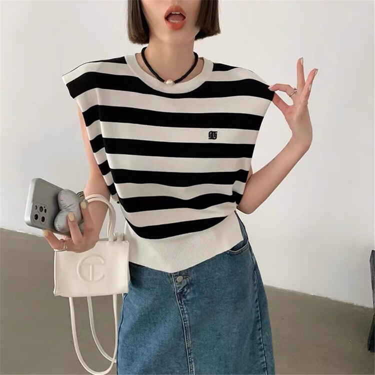 [Weika] round neck sleeveless fashion vest / suspender 8213# lwy