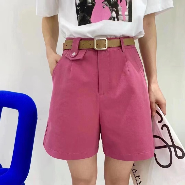New in early summer! [Focus] Korean high waist slim casual shorts (with belt) 221# HBx