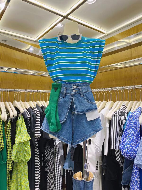 [Mumu season] design sense fashion versatile denim shorts 6173# zxl