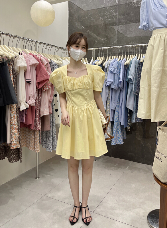 New in early summer! [uone] sweet and thin dress 98528# LSL