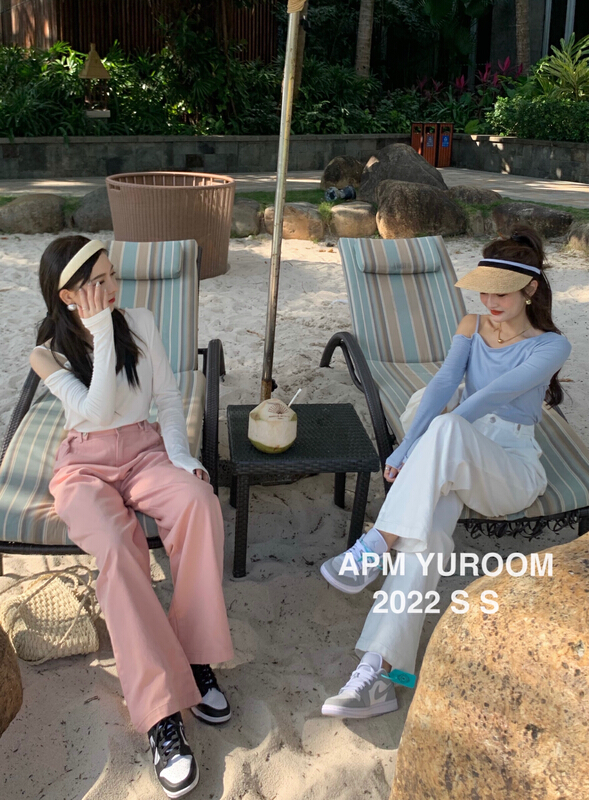 New year in early spring! [APM yuroom] versatile diagonal shoulder sling shirt 22882# LSL