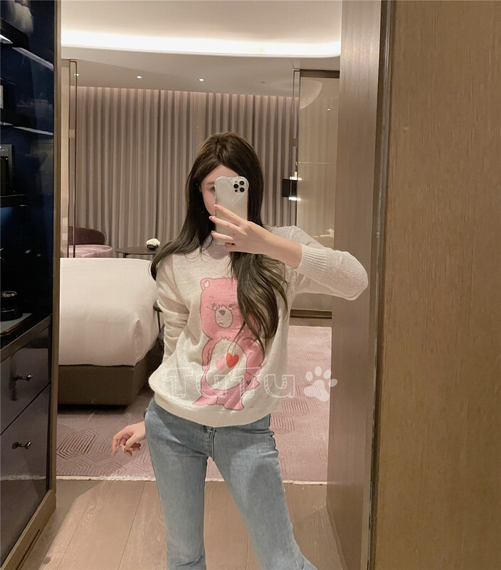 New year in early spring! [Tutu] Korean cute loose bear sweater 68197# cqw