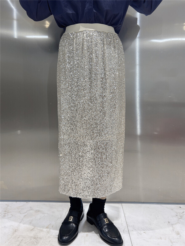 [Xixi studio] Sequin fashion versatile skirt 9016# XYJ