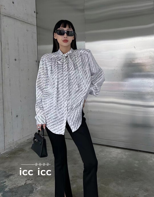 New in early summer! [ICC] Korean long sleeve letter shirt 6326# WTT