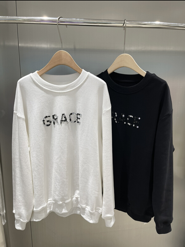 [DS] Korean advanced heavy industry nail bead sweater a6298# XYJ