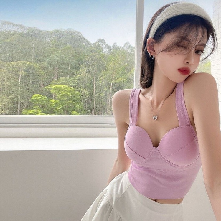 New year in early spring! [inside] Korean version of simple and comfortable fixed breast pad beautiful back underwear n82221# zxl