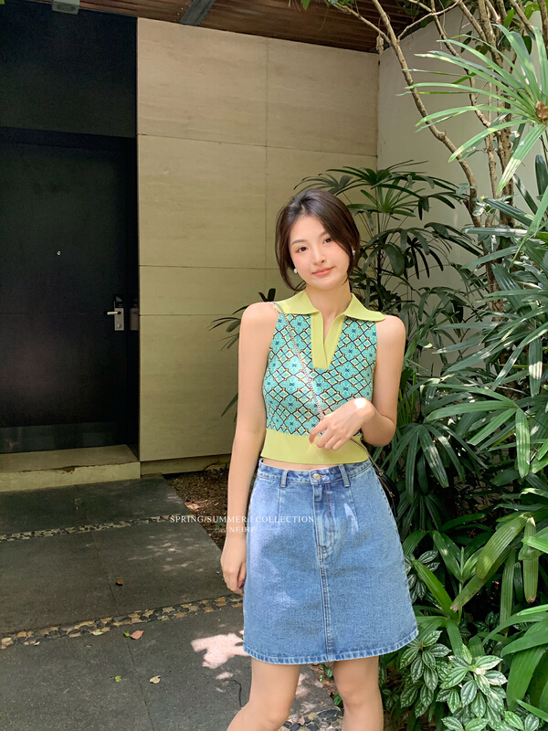New year in early spring! [neihe] high waist fashion denim skirt 11232# zxx