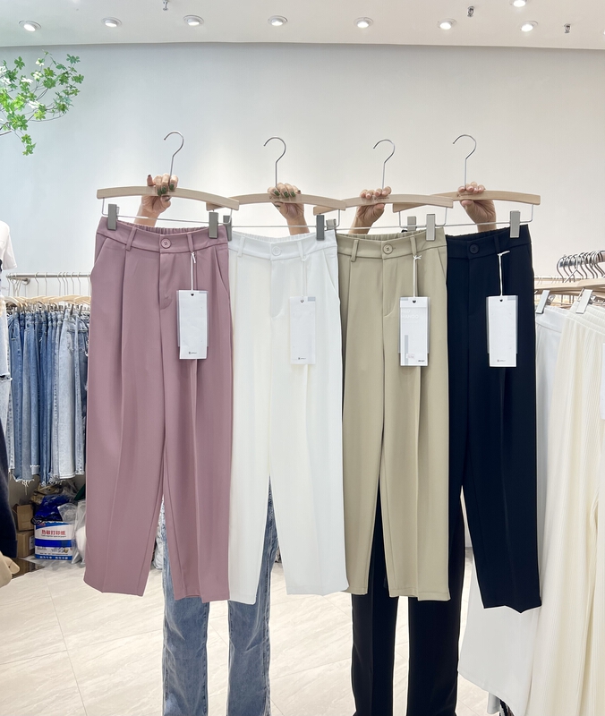 [iris iriisy] Korean solid color versatile trousers 5031# LSL