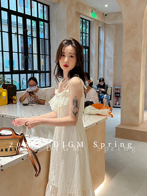 [digm] fashion slim suspender dress 3528# zxx
