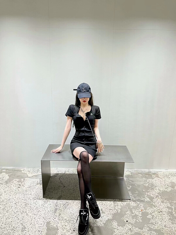 New in early summer! [Hello Miss] sexy hip wrap thin dress 603-1# PCZ