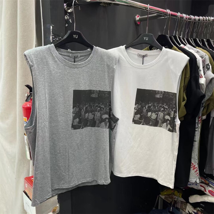 [Yu] European and American Printing fashionable vest / suspender 11121# cqw