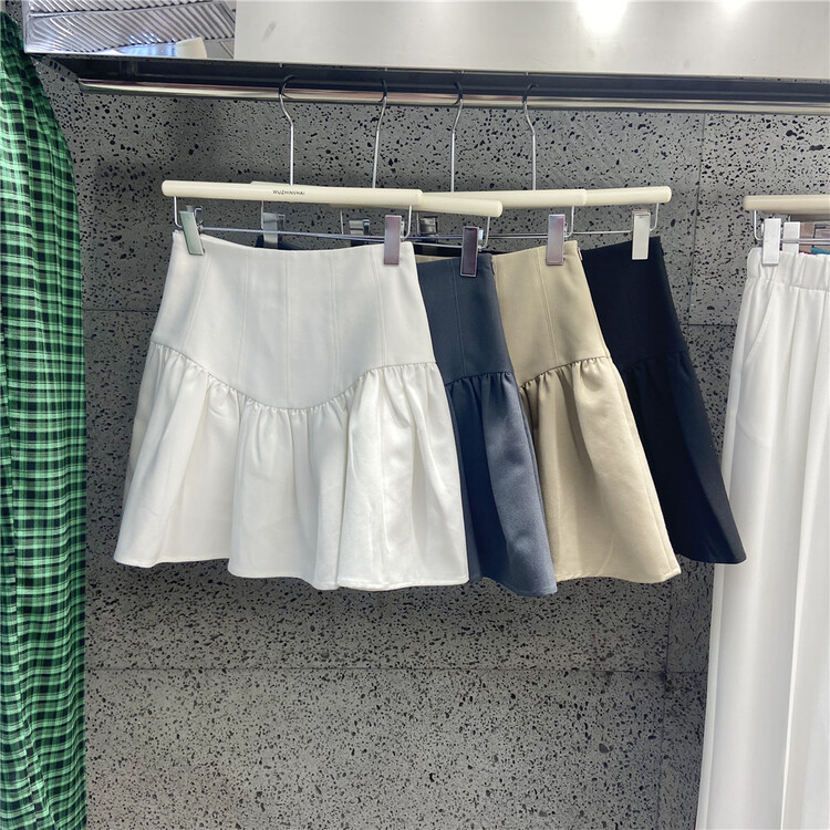 goods in stock! New in early summer! [wuzhinvhai] Korean style versatile A-line skirt 83011# CLS