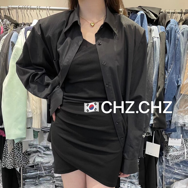 初夏上新!【C.H.Z】 設計感前長後短韓版寬鬆百搭防曬衫(只賣防曬衫)  80058#  WTT