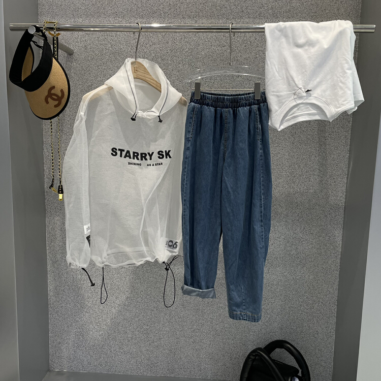 Original price 123.95! New in early summer! [bobo1972] elastic waist casual comfortable jeans 226232# ozq