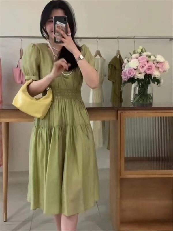 [Susan] slim waist, foreign style, age reducing dress 18135# LSW