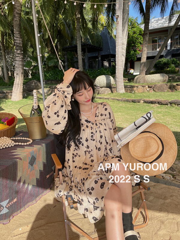 New year in early spring! [APM yuroom] fashion sweet temperament floral dress 22805# LSL