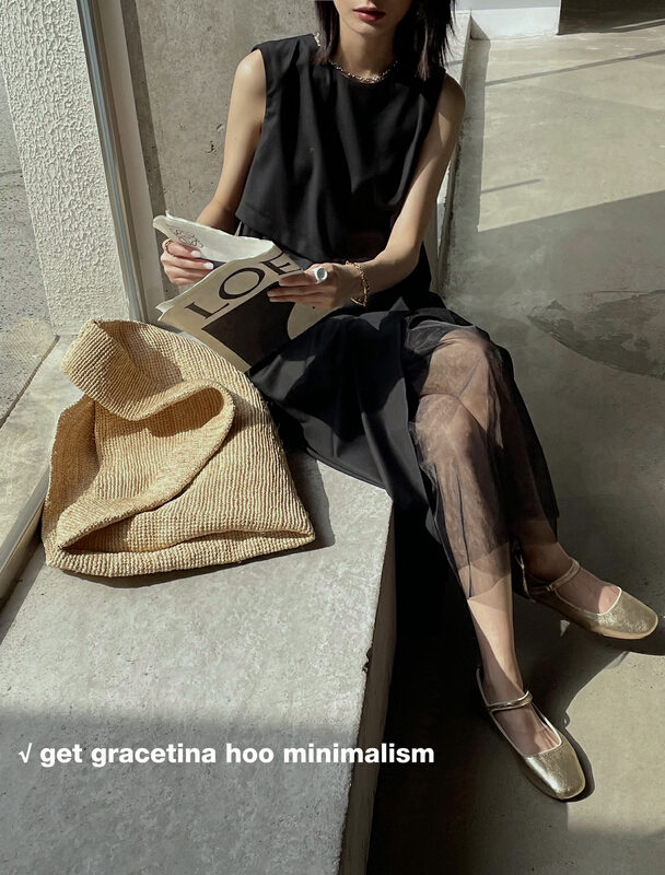[gracetina Hoo] Korean versatile loose dress ly6151# zxl