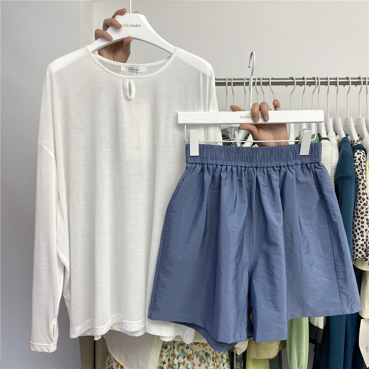 [within the world] lazy, slim and fashionable long sleeved T-shirt 8751# LSW