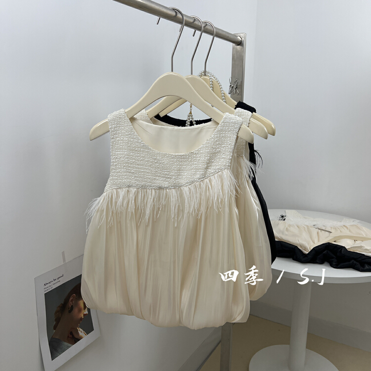 New in early summer! [four seasons] Korean minority design round neck Pullover vest / sling 769# LSL