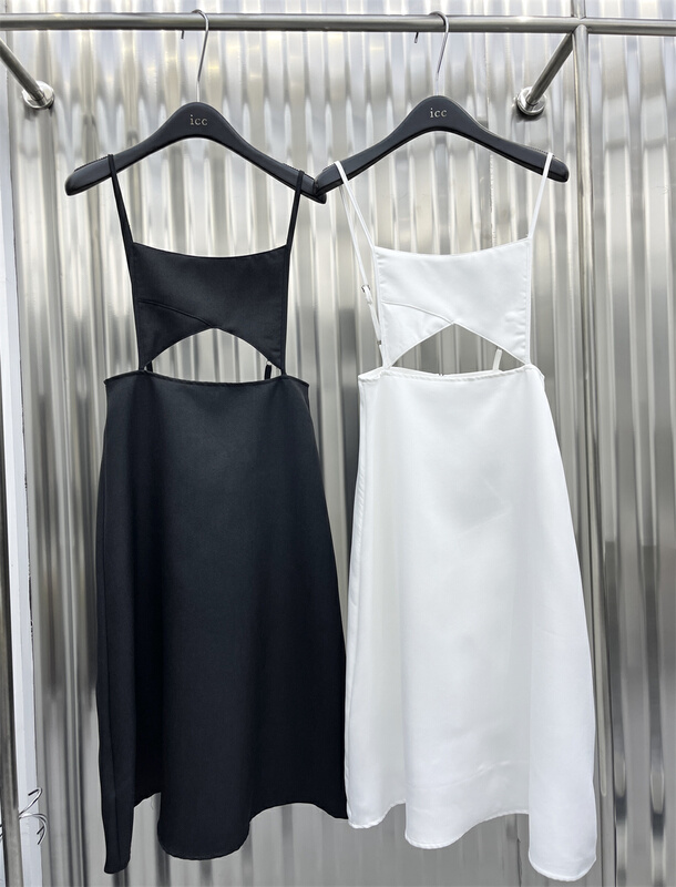 New in early summer! [ICC] Korean suspender hollow dress 6602# WTT