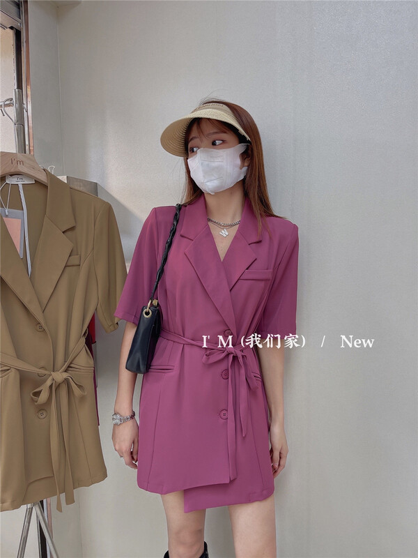 [I'm] temperament medium length comfortable suit (with belt) ys1-316# cqw